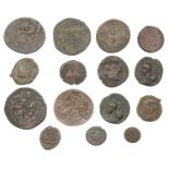 Miscellaneous, Later Islamic copper coins (15), including pictorial dirhams and civic copper...