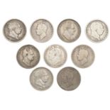 William IV, Shilling, 1834 (S 3835); together with other Shillings (8), 1816-36 [9]. First g...
