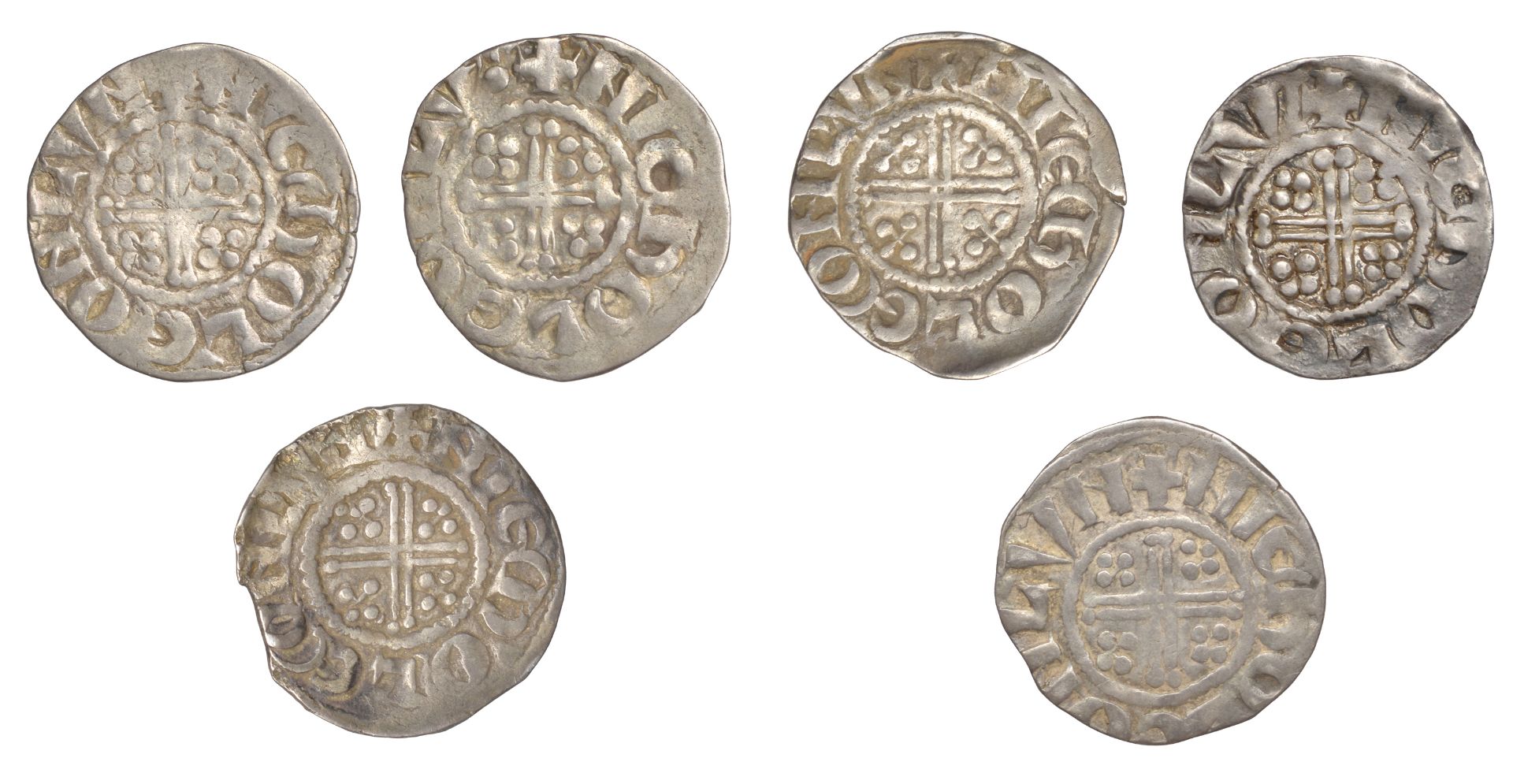 Henry III (1216-1272), Pennies (6), all London, Nichole, class VIIc2 (2), nichole on lvn, 1.... - Image 2 of 2