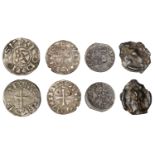 Crusader issues, Antioch, Bohemund III or IV (1163-1233), Denier, helmeted head left, 0.89g/...