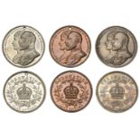 Coronation, 1902, silver, white metal, and copper-plated white metal medals, unsigned [by J....