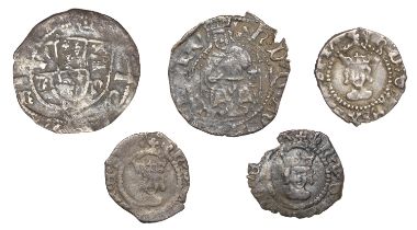 Henry VII (1485-1509), Sovereign Penny, Durham, Bp Fox, r d at sides of shield (S 2233-4); H...