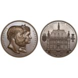 City of London School, New Buildings Opened, 1882, a bronze medal by J.S. & A.B. Wyon for th...