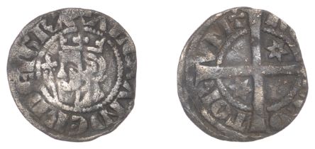 Scotland, Alexander III, Second coinage, Halfpenny, mm. cross pattÃ©e, rev. two mullets of si...