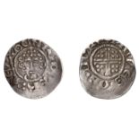 John (1199-1216), Penny, class Vb1, Durham, Pieres, pieres Â· on dvre, curls 3/2, 1.42g/2h (...