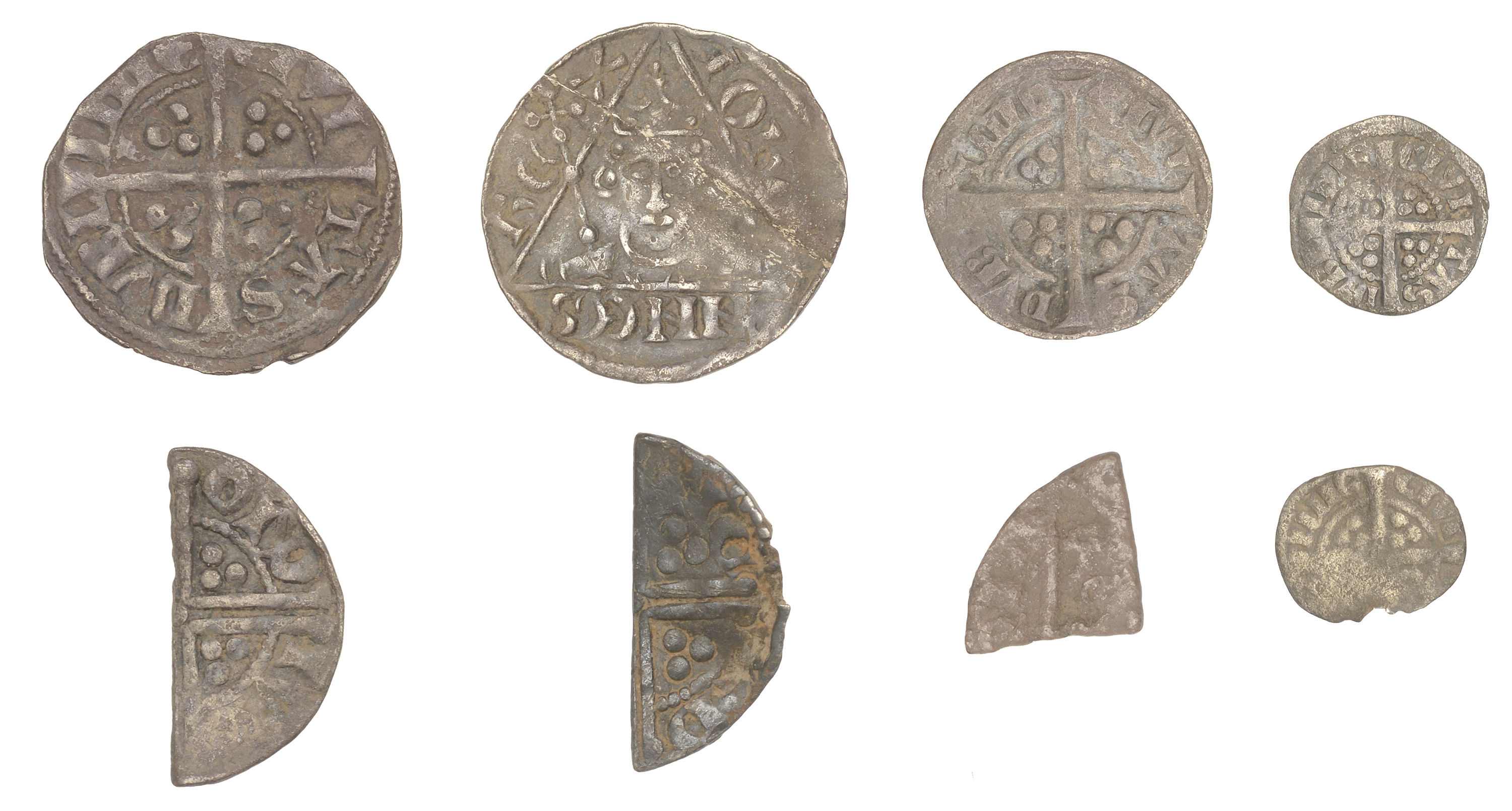 Ireland, John, Penny, Dublin, Roberd, 1.40g/11h (S 6228); Edward I, Early issue, Halfpenny a... - Image 2 of 2