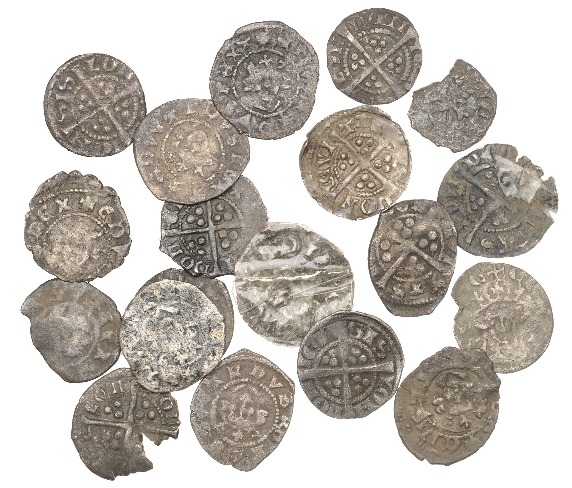 Edward I (1272-1307), Farthings (19), classes 3 and 10, all London [19]. Varied state Â£80-Â£...