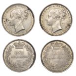 Victoria, Shillings (2), both 1870, dies 16, 19 (ESC 3038; S 3906A) [2]. Extremely fine or n...