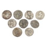 Miscellaneous Roman , Roman Denarii (7), Antoninus Pius to Postumus, including Marcus Aurel...