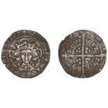 Edward IV (First reign, 1461-1470), Light coinage, Groat, Bristol, class VII, mm. crown, b o...