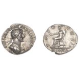 Roman Imperial Coinage, Hadrian, Denarius, Rome, 118, laureate cuirassed and draped bust rig...