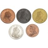 Ireland, Unofficial INA retro series, George III, 'Dollar/50 Pence (4), all 1808, in various...