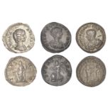 Roman Imperial Coinage, Julia Domna, Denarius, Rome, 196-211, rev. Juno standing left, holdi...