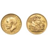 George V (1910-1936), Sovereign, 1915 (M 217; S 3996). Extremely fine Â£240-Â£300