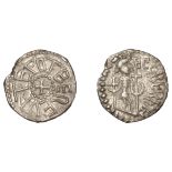 Kings of Northumbria, Eadberht with Archbishop Ecgberht, silver Sceat, type III, otberevhter...