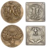 USA, Louisiana Purchase Exposition, St Louis, 1904, a plated bronze plaque by A.A. Weinman,...