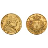 France, Louis XVIII, 20 Francs, 1814a, Paris (Gad. 1026; KM. 706.1; F 525). Good fine, toned...