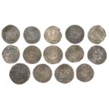 Edward I (1272-1307), Pennies (2), class 1c, London, 1.27g/12h (S 1382); class 3d, Bristol,...