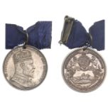 Coronation, 1902, a silver medal by Joseph & Sons, Port Elizabeth, crowned bust right, rev....