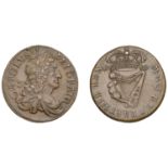 Ireland, Charles II, Regal coinage, Halfpenny, 1680, 8.53g/12h (S 6574; DF 351). Good very f...