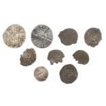 Edward IV, Second reign, Halfpenny, London, mm. unclear, 0.29g/9h (S 2137); together with ot...