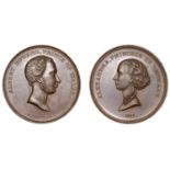 Marriage of the Prince of Wales and Princess Alexandra, 1863, a copper medal by Christesen &...