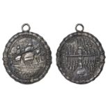 Declaration of Parliament, [1642], an electrotype copy in silver of the medal by T. Rawlins,...