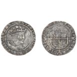Henry VIII (1509-1547), Second coinage, Groat, Tower, mm. arrow, bust D, 2.67g/7h (Whitton (...