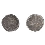 Early Anglo-Saxon Period, Sceatta, Continental series E, uncertain variety, porcupine-like f...