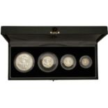 Elizabeth II (1952- ), Britannia silver Proof set, 2001, Two Pounds to Twenty Pence (5) (...