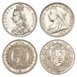 Victoria, Halfcrowns (2), 1888, 1900 (S 3924, 3938) [2]. About extremely fine, bright appear...