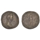 Roman Imperial Coinage, Plotina, Sestertius, c. 112-17, draped bust right, hair elaborately...
