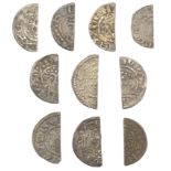 Henry II (1154-1189), Cut Halfpence (3), class Ia5 (2), both London, Iefrei, iefreb [â€“â€“â€“]d,...