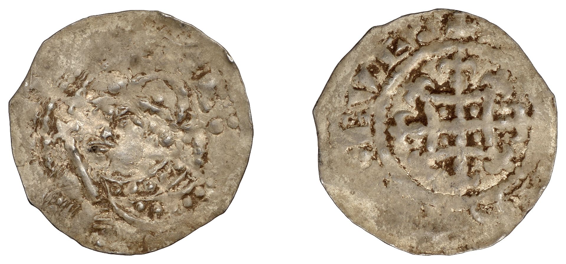 Henry I (1100-1135), Penny, Quadrilateral on Cross Fleury type [BMC XV], York, moneyer uncer...