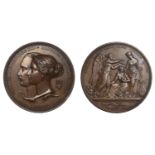Great Exhibition, Hyde Park, 1851, Juror's Medal, a copper award by W. Wyon and G.G. Adams,...