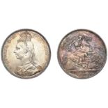 Victoria (1837-1901), Crown, 1890 (ESC 2590; S 3921). About extremely fine, obverse surfaces...