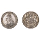 Victoria (1837-1901), Pattern Sixpence, 1887, by J. Rochelle Thomas for Spink, s&s on trunca...