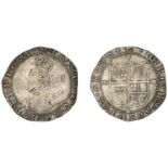 Charles I (1625-1649), Tower mint, Shilling, contemporary counterfeit after Gp E, mm. anchor...