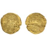 Merinid, Abu Sa'id 'Uthman II (710-731h), Half-Dinar, mint (Madinat Marrakesh?) unclear, und...