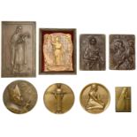 FRANCE, The Canonization of Jeanne d'Arc, 1920, a bronze medal by M. Delannoy for Arthus-Ber...