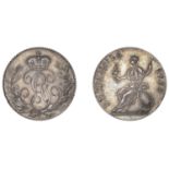 George III (1760-1820), Pattern Sixpence, 1790, by J.P. Droz, edge plain, 2.53g/12h (ESC 221...