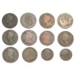 Ireland, George II, Halfpennies (7), 1736-7, 1742-4, 1752, 1760, Farthings (2), 1744, 1760;...