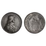 FRANCE, Pierre SÃ©guier, Duke of Villemort, 1663, a lead medal, unsigned [by J. Warin?], bust...