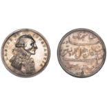 INDIA, Claude Martin, 1211h [1796-7], a silver token by A. McKenzie, uniformed bust right, r...