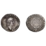 Roman Imperial Coinage, Nero, Denarius, Rome, c. 56-9, bust right, rev. ex sc in wreath, 3.3...