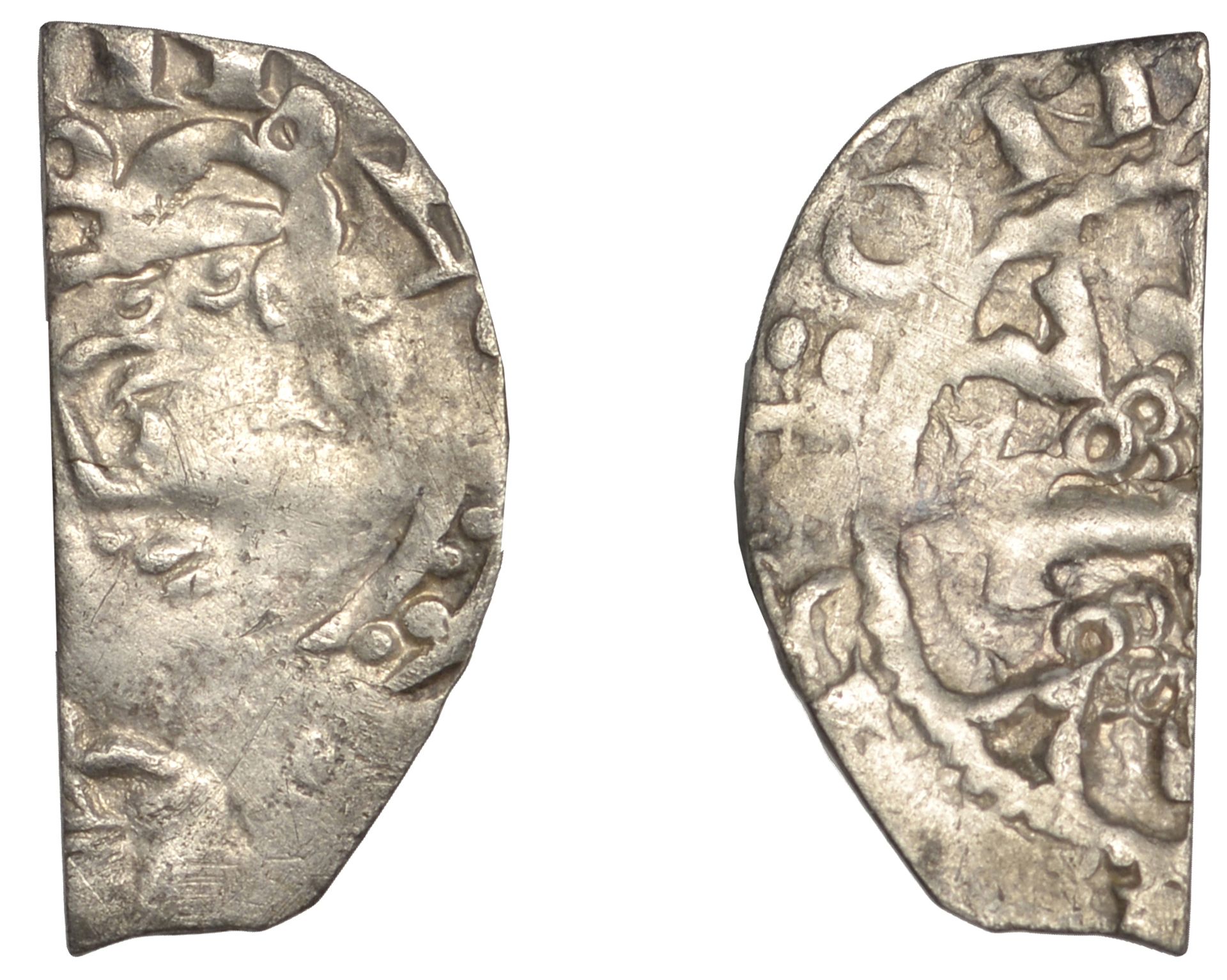 Stephen (1135-1154), Cut Halfpenny, Cross and Piles type [BMC VI], possibly Castle Rising, p...