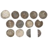 Henry III, Short Cross coinage, Pennies (3), all class VIIa, henri on cante, 1.36g/12h, abel...