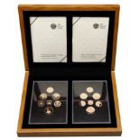 Elizabeth II (1952- ), Double Proof set, 2008, in gold; Emblems of Britain, comprising On...