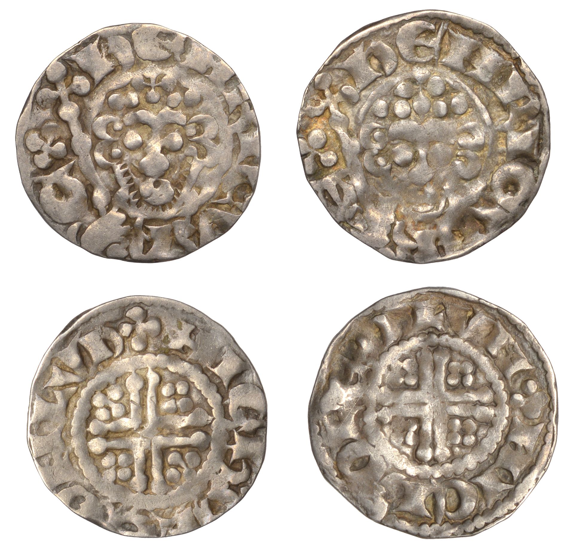 Henry III (1216-1272), Pennies (2), both class VIIIc, London, Nichole, nichole o lvn, n of o...