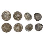 Henry VII and Henry VIII, Sovereign Pennies (2), both Durham, Halfpence (2), both London [4]...